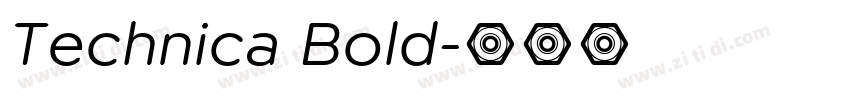 Technica Bold字体转换